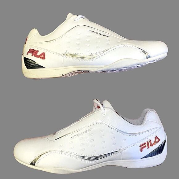 FILA Rare Classic Edition Motorsports Sneakers with Silver Detail - Picture 1 of 13